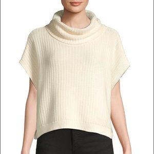 Free People Sleeveless Textured Cowlneck Sweater